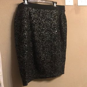 NY Collection black skirt